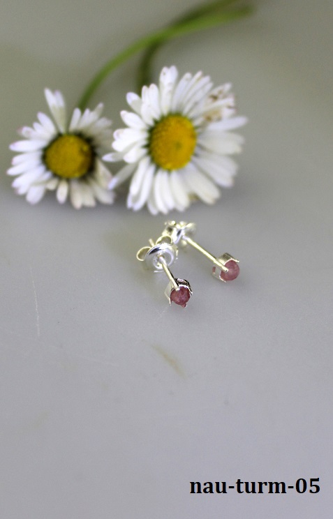 turmal�n n�u�nice striebro napichovacie