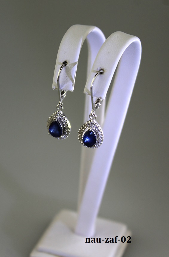 zaf�rov� n�u�nice v striebre